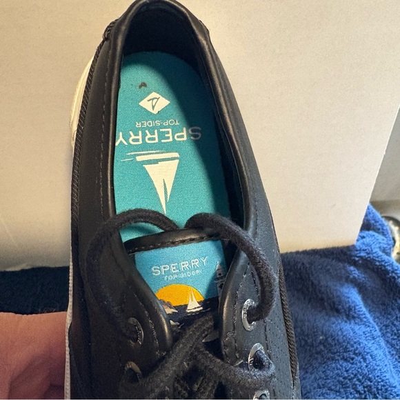 Sperry Top Siders Soletide Boat Shoes Women's Sz 6 Youth Sz 4 Black STS86509 - Picture 6 of 7